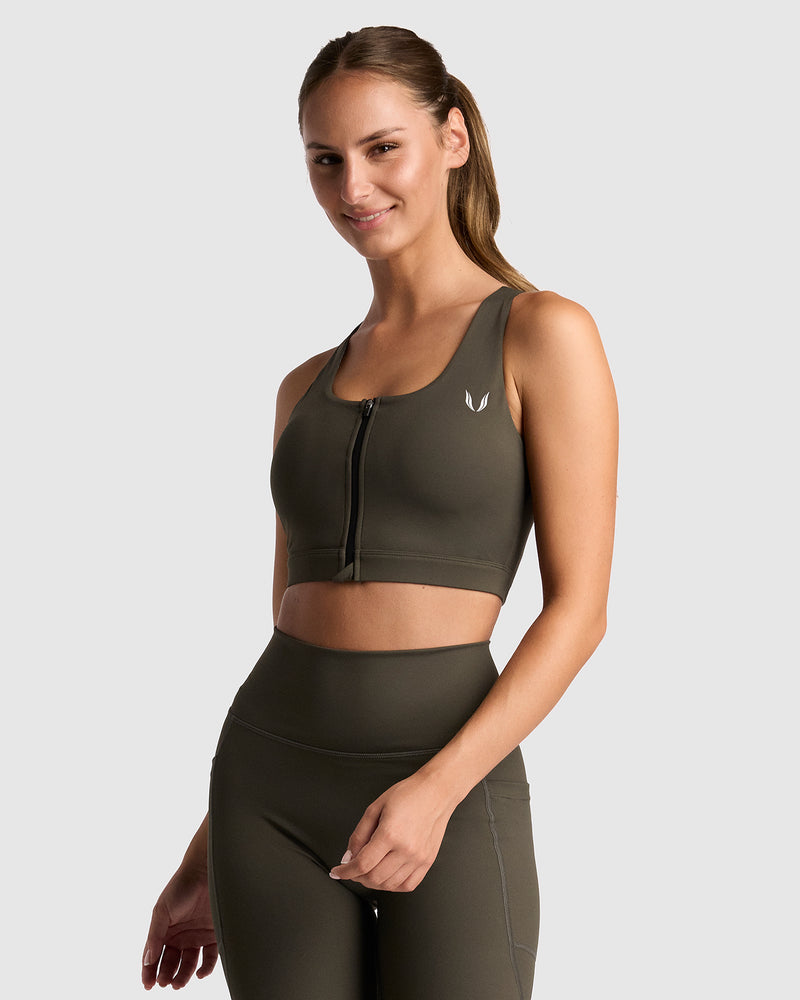 Endure Zip Sports Bra 